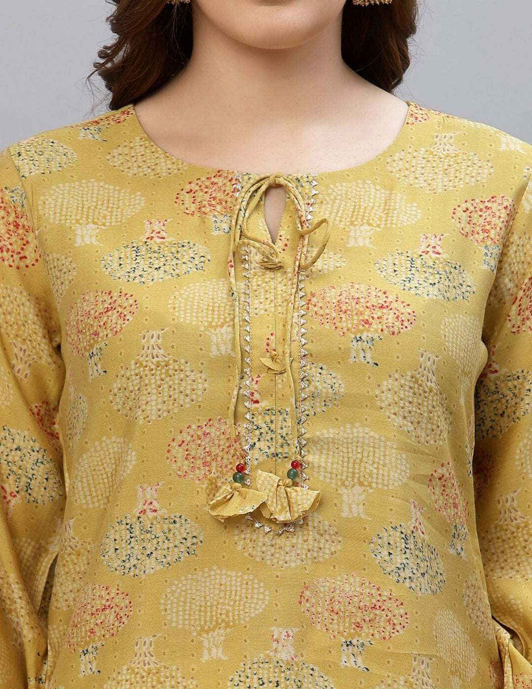 Yellow Short Kurti