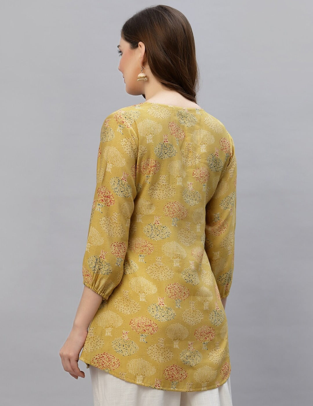 Yellow Short Kurti