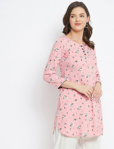 Baby Pink Short Kurti