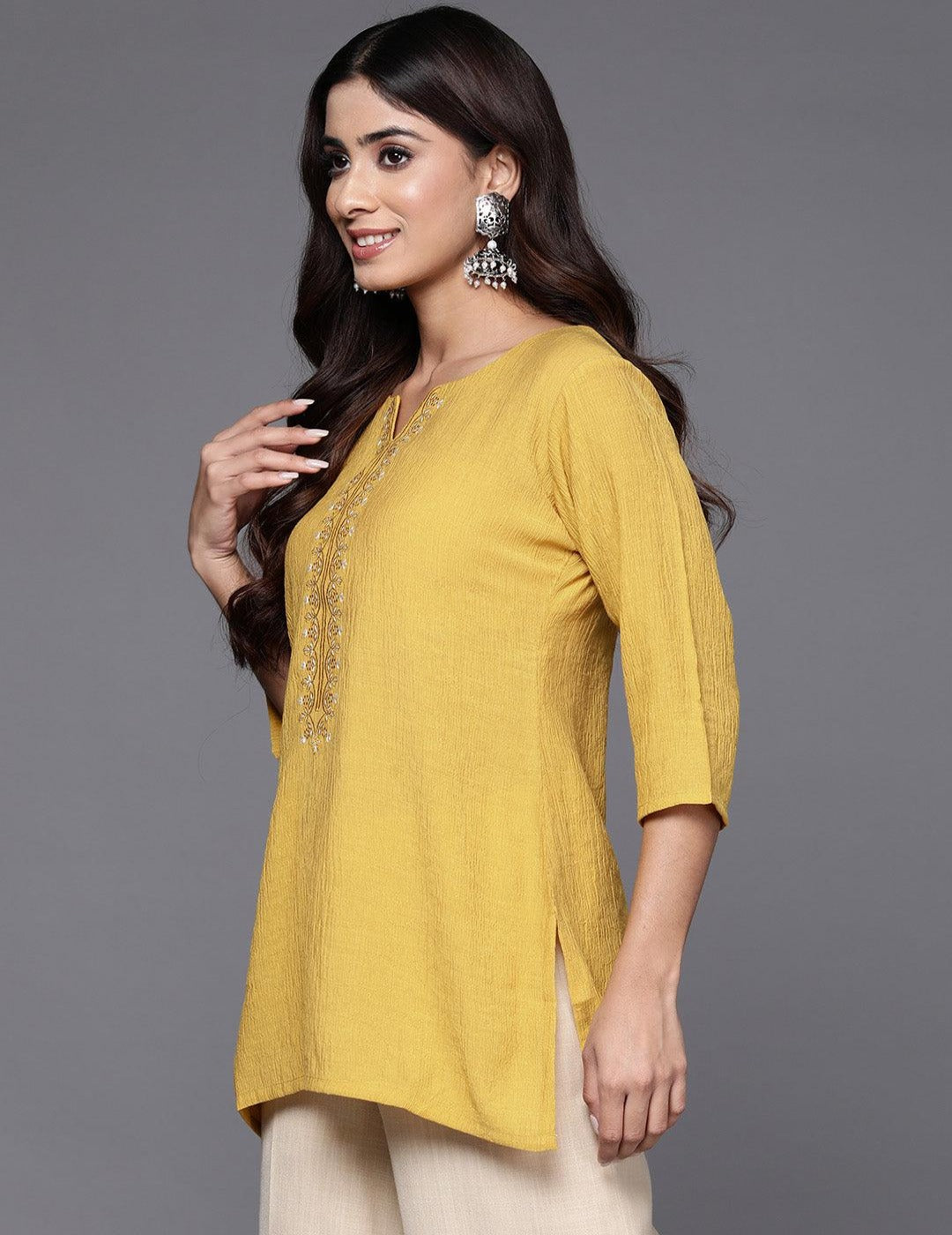 Yellow Short Kurti singapore