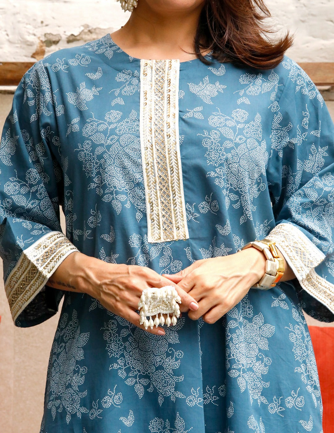 Khadi Kurta With Dupatta