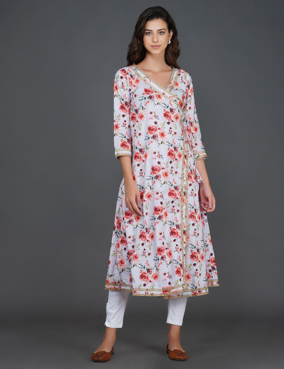 丁香花棉 angrakha Anarkali Kurti