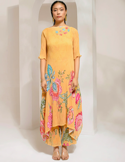 Chrome Yellow Kurta Set