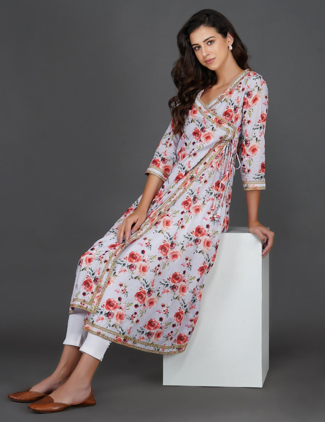 丁香花棉 angrakha Anarkali Kurti