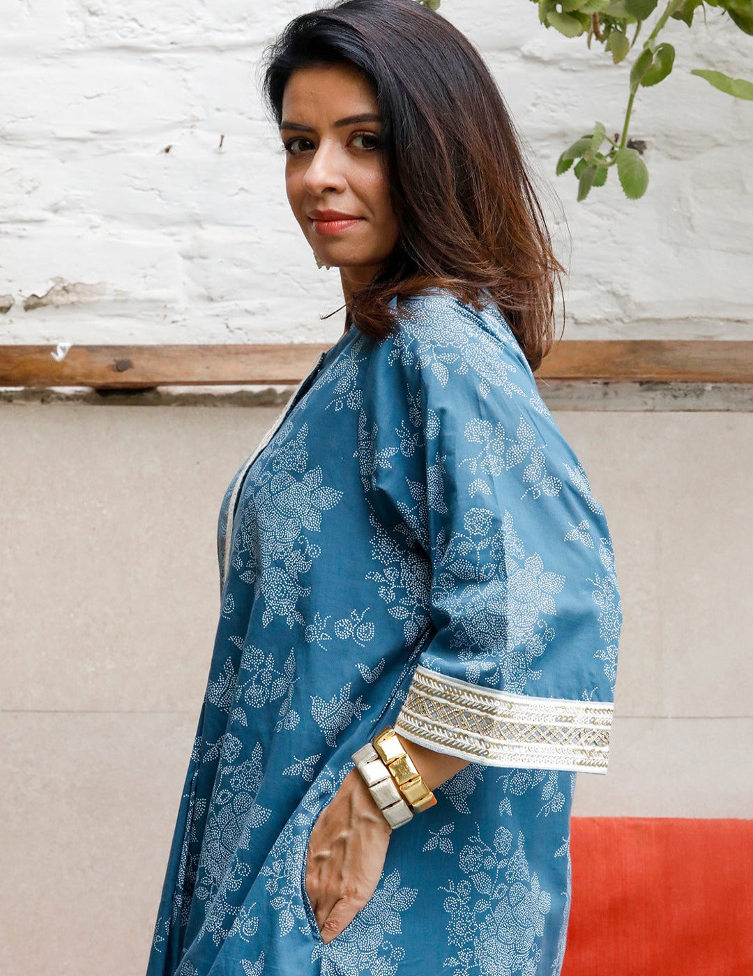 Khadi Kurta With Dupatta