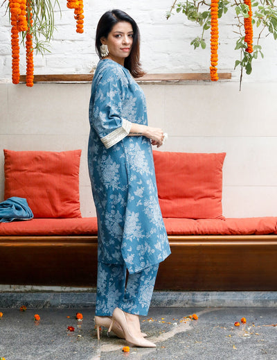 Khadi Kurta With Dupatta