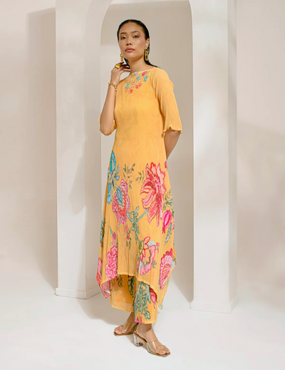 Chrome Yellow Kurta Set
