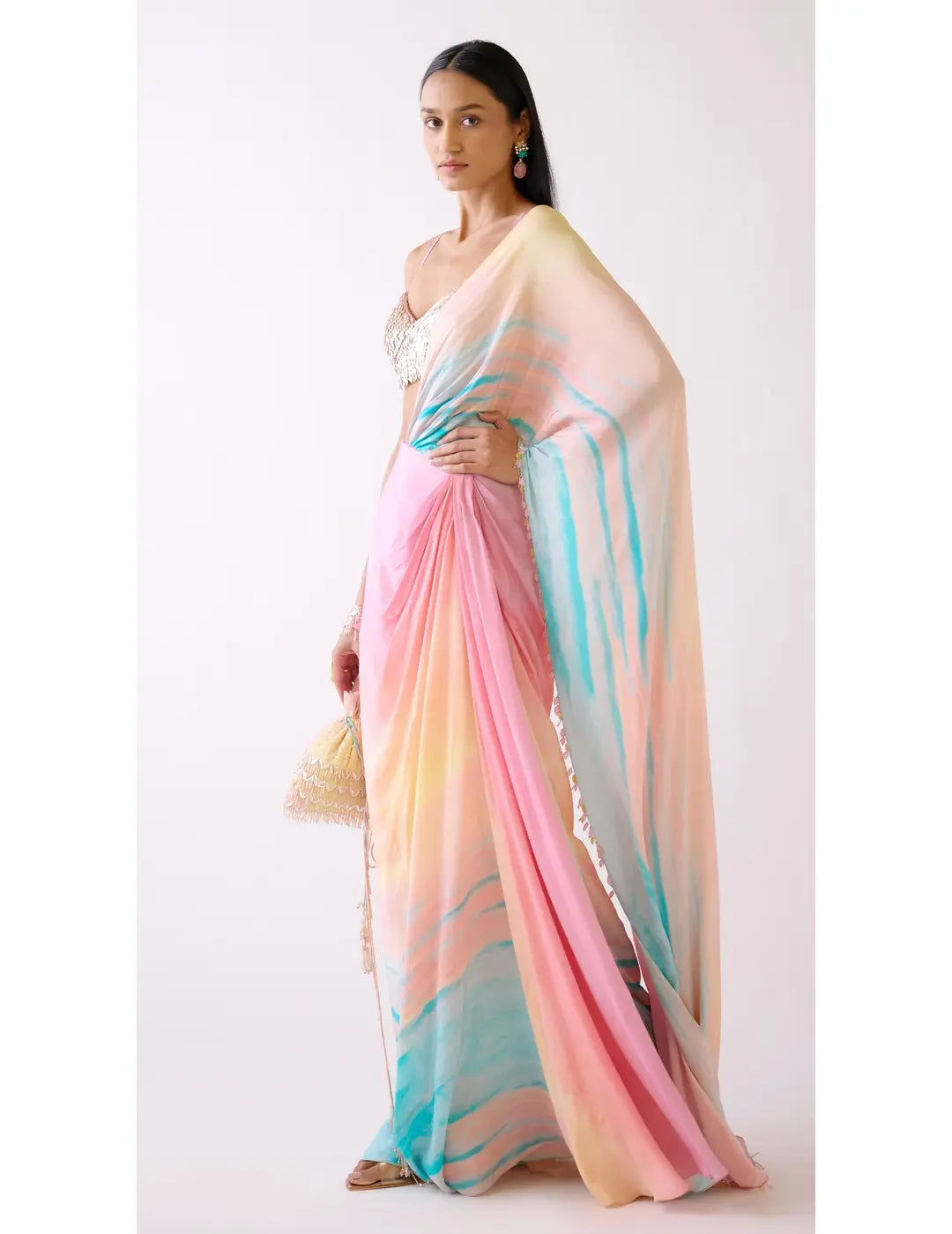 The Sunset Saree