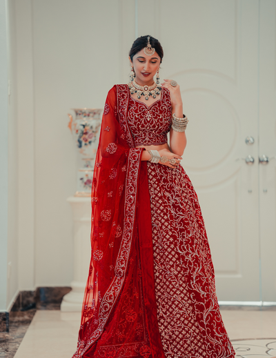 Exclusive Deep Maroon Lehenga