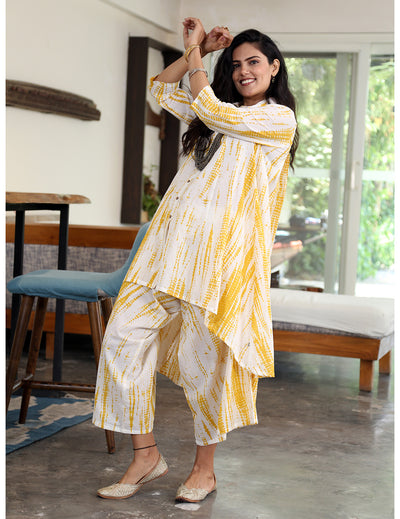 Asymmetrical Kurta Set