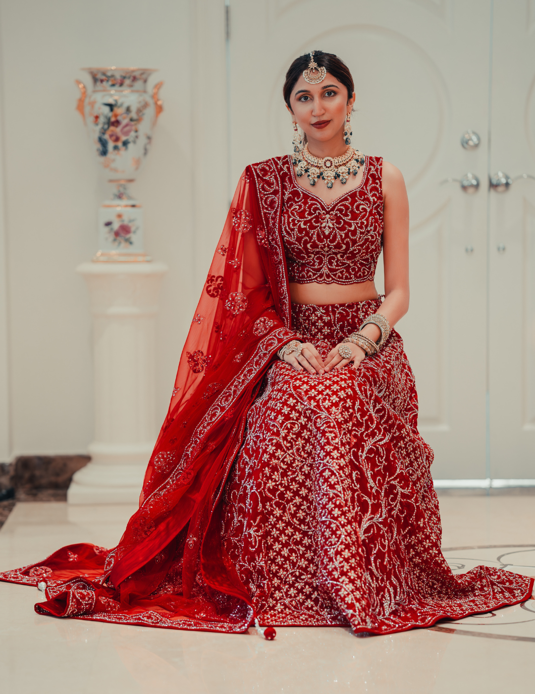 Exclusive Deep Maroon Lehenga