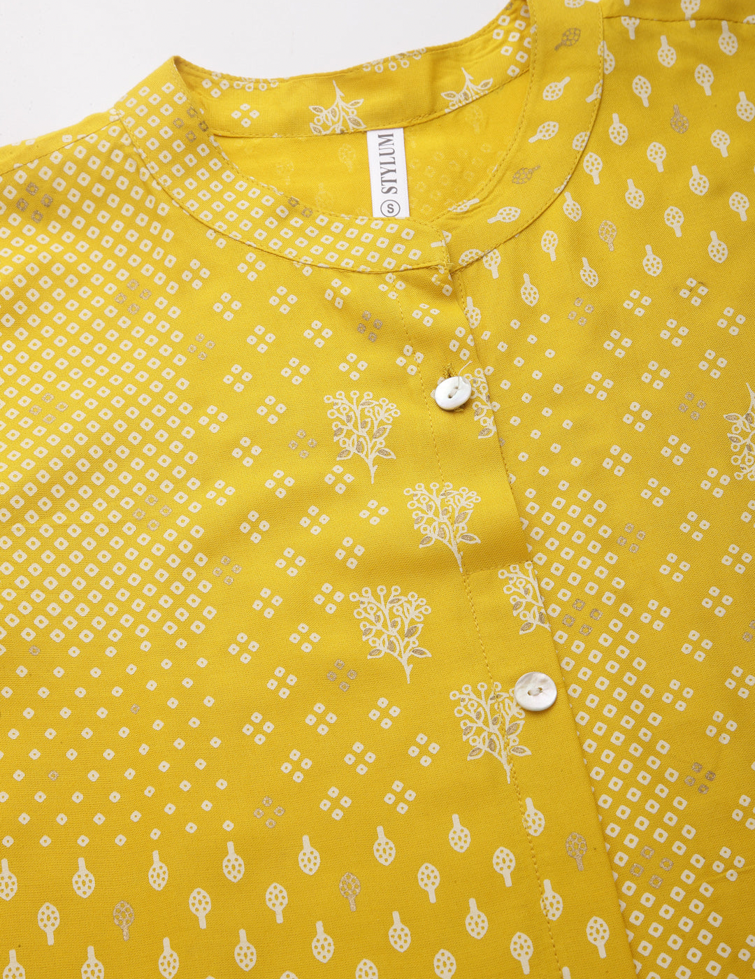 Mustard A-Line Kurta