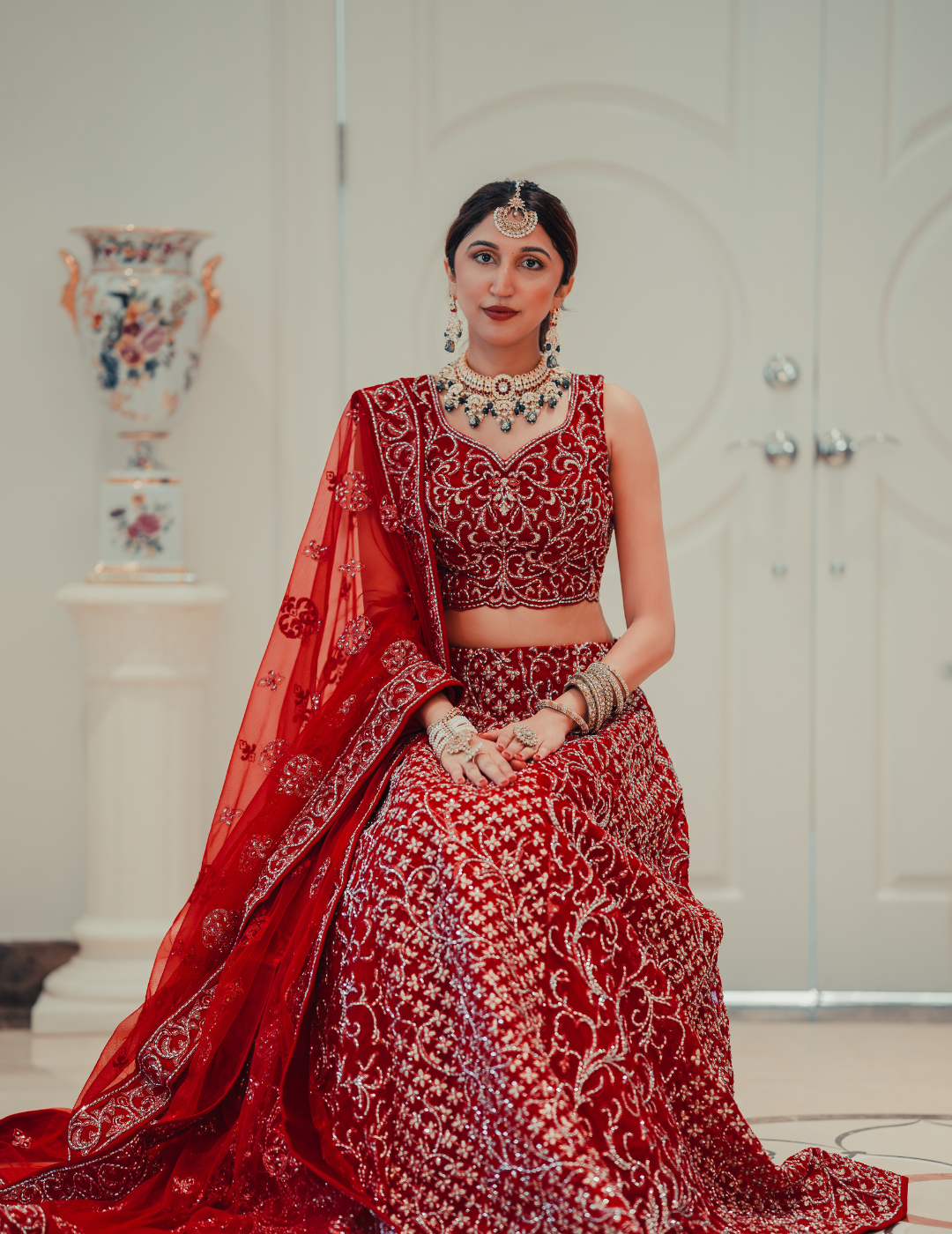 Exclusive Deep Maroon Lehenga