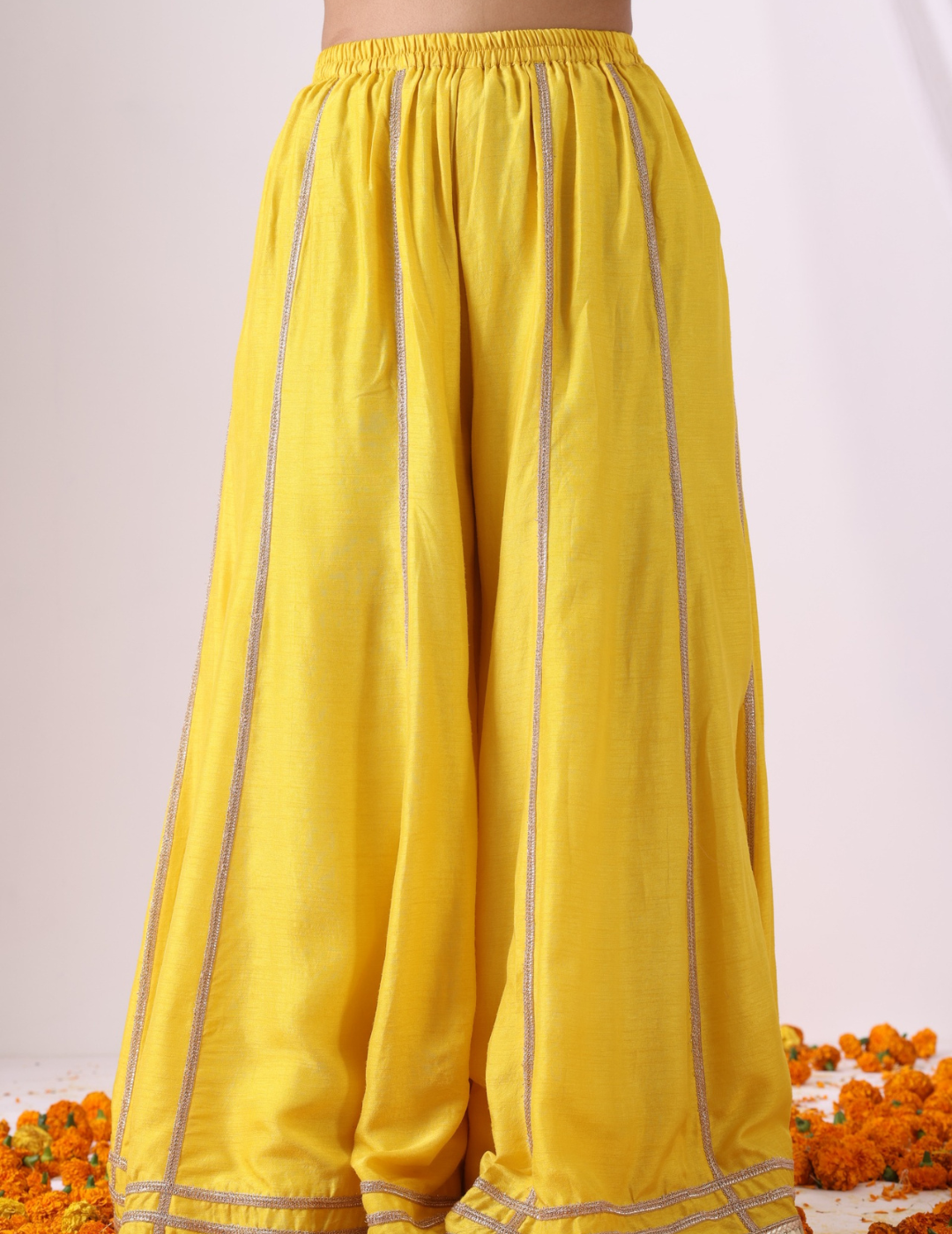 Noor Yellow Embroidered Sharara Set