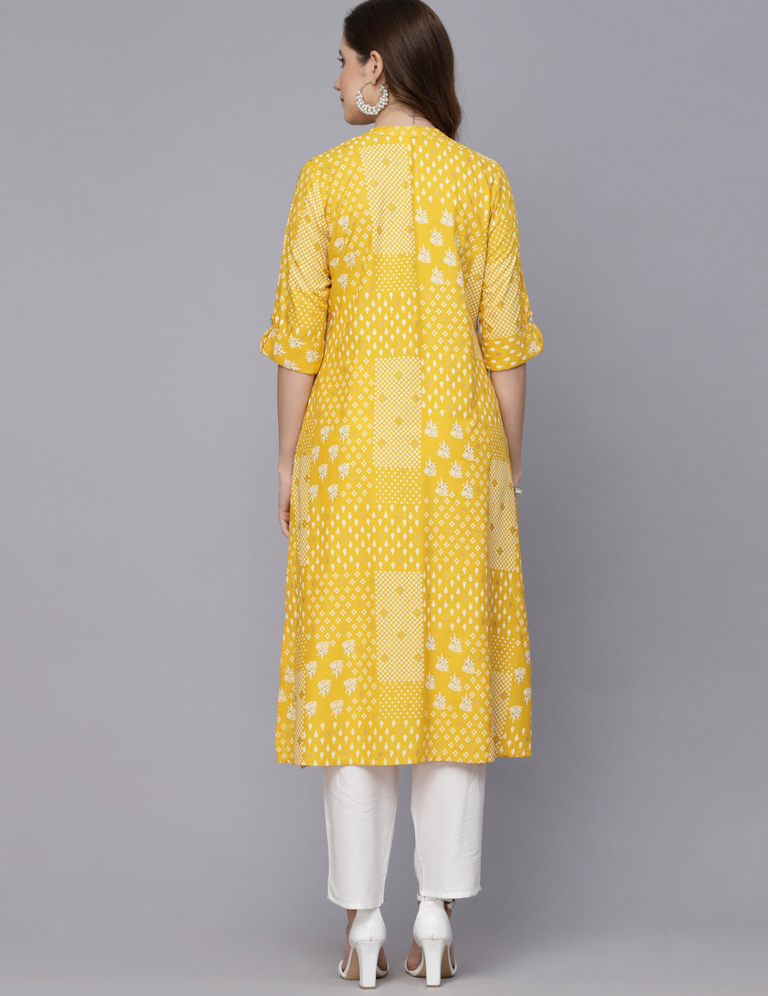 Mustard A-Line Kurta