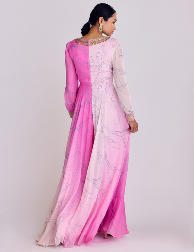 Sequins Embroidered Anarkali