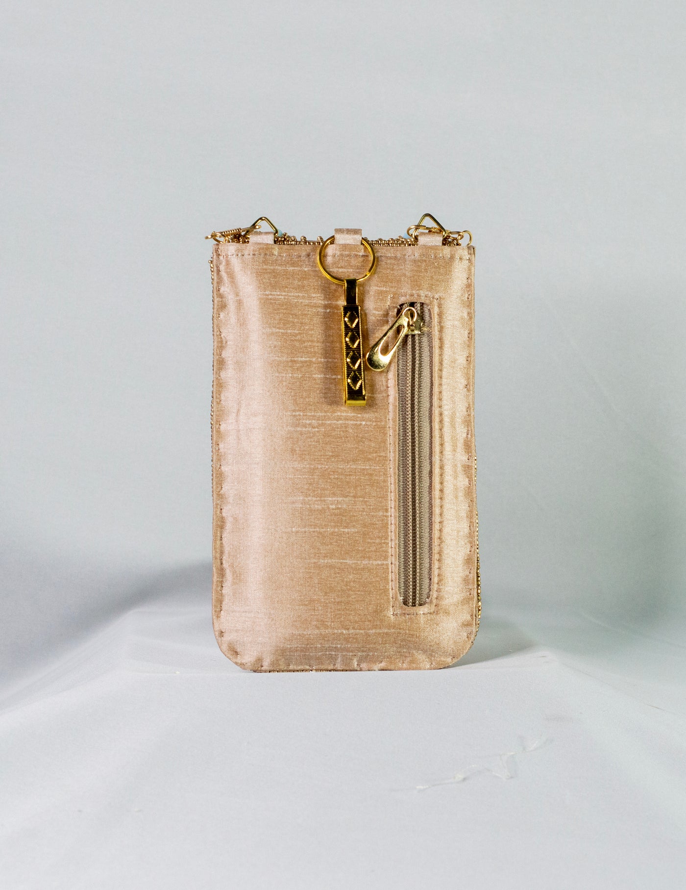 Gold Hand Embellished Phone Pouch