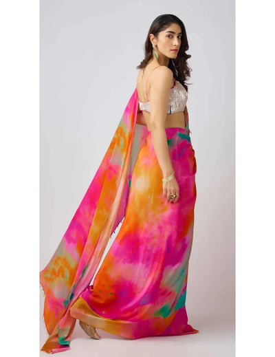 The Sunlit Horizon Saree