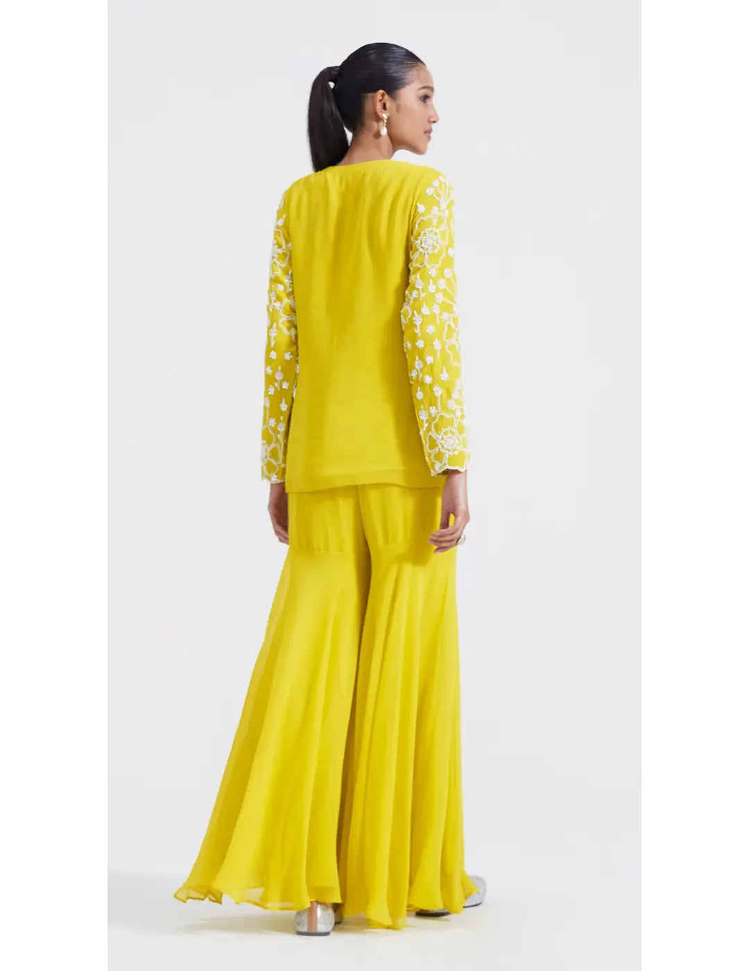 Yellow Embroidered Co-ords