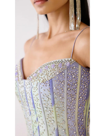 The Lilac Drift Corset Set