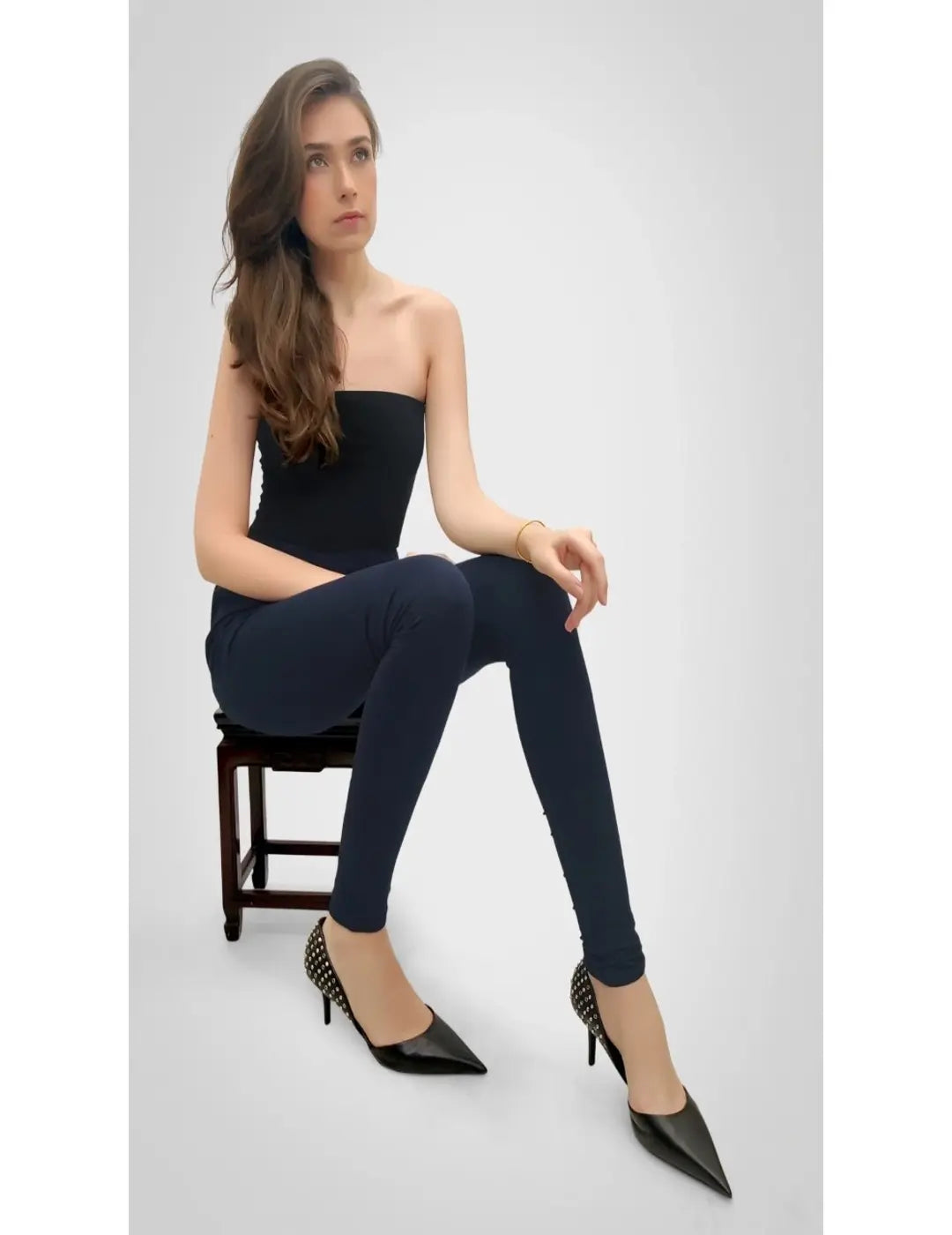 Dark Blue Churidar Leggings