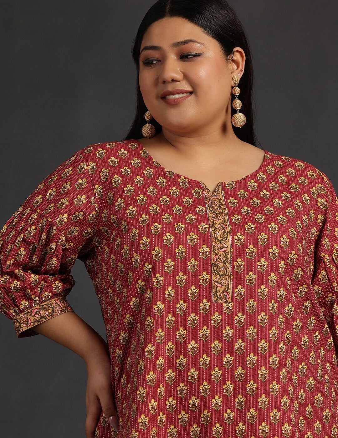 Floral Plus Size Kurti