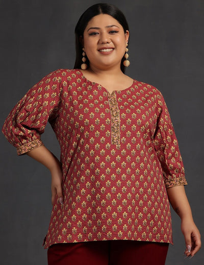 Floral Plus Size Kurti