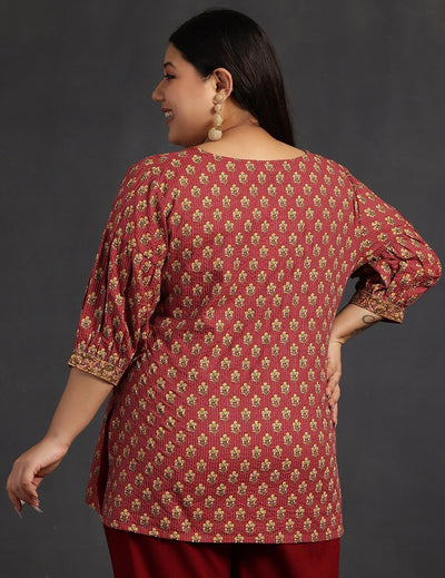 Floral Plus Size Kurti