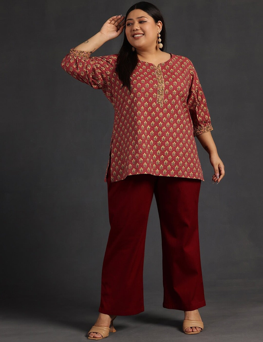 Floral Plus Size Kurti