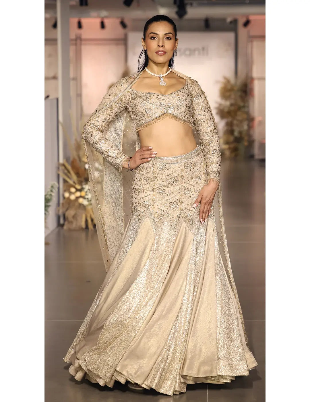 The Champagne Dawn Lehenga