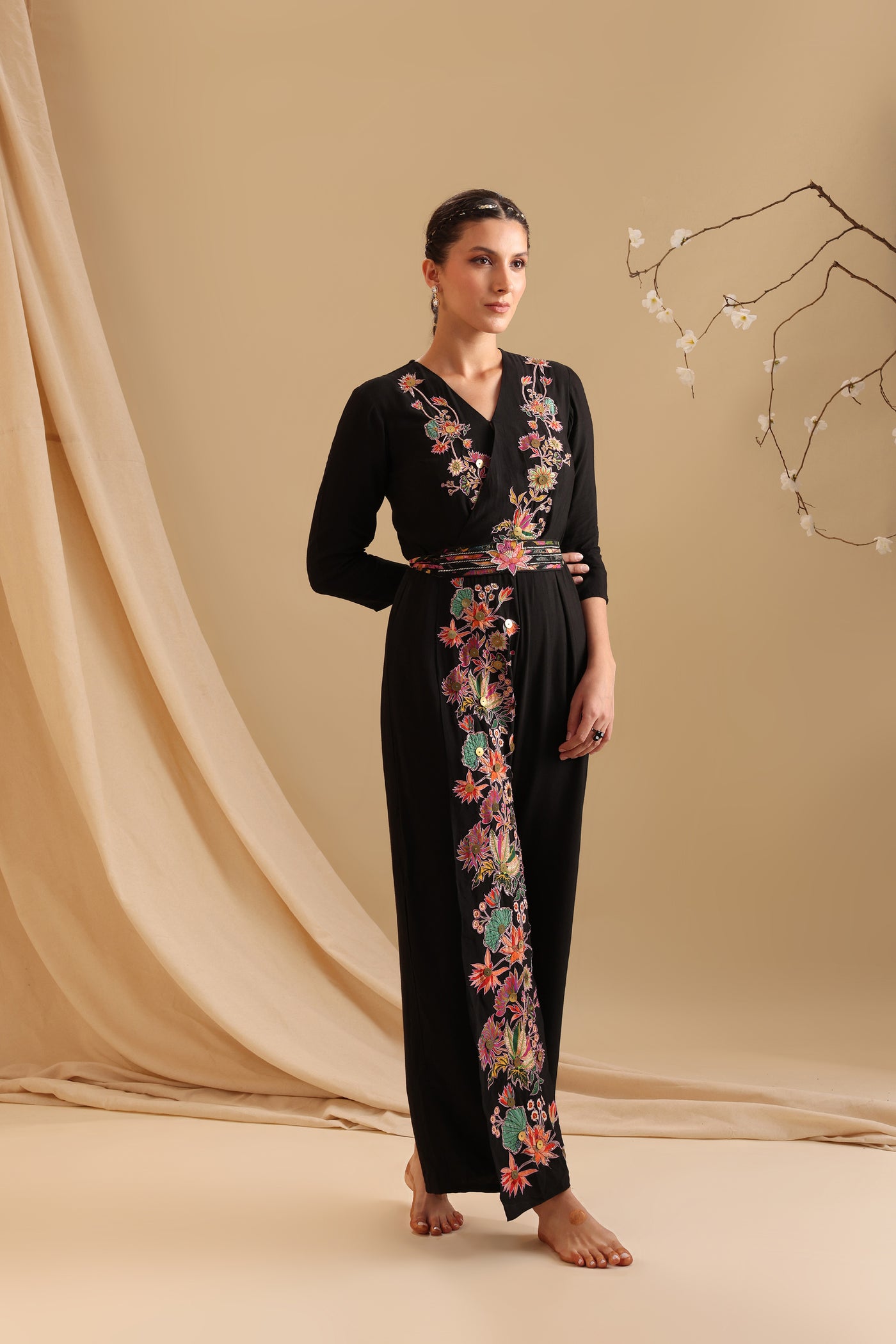 Jumpsuit with Belt - Shop Online Singapore