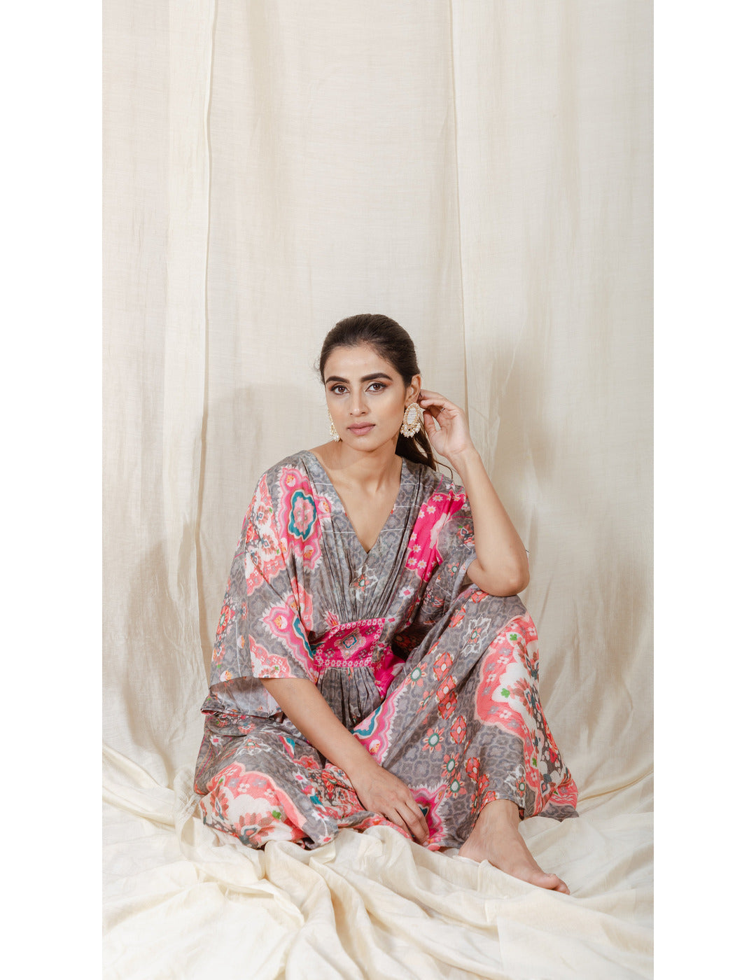 Floral Printed Kaftan 