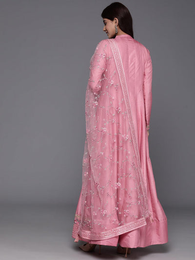 Pink Yoke Anarkali Set