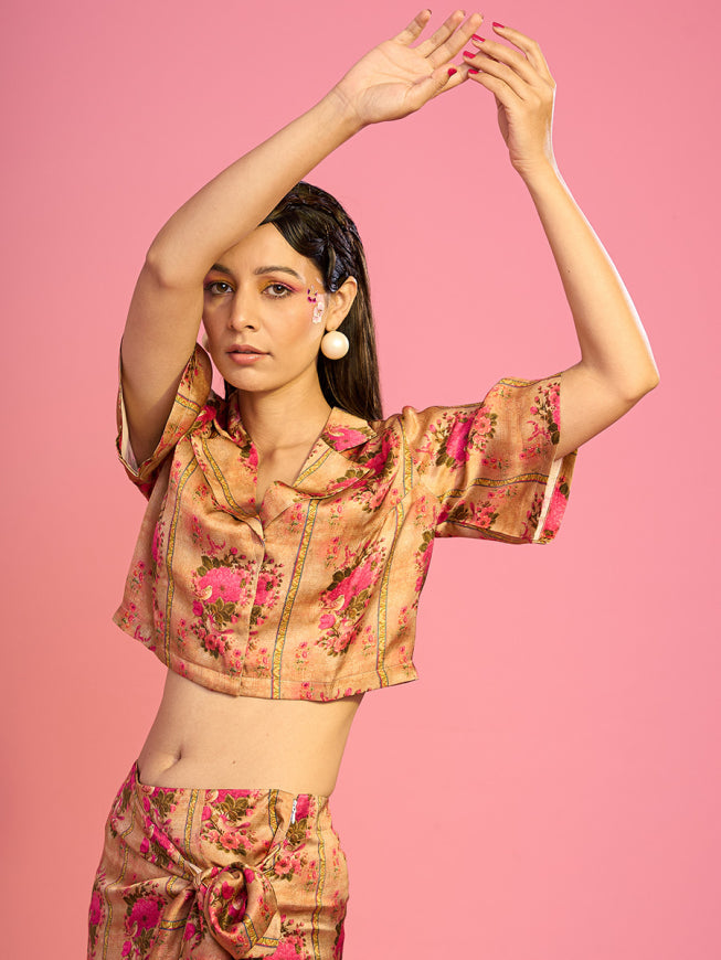 Meerab Drape Skirt and Top