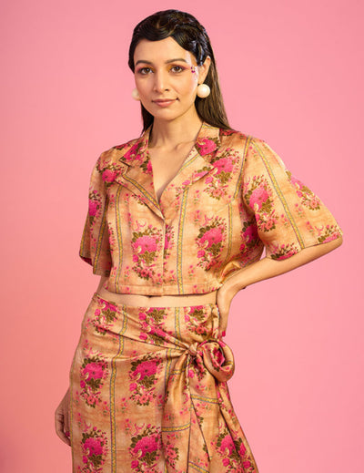 Meerab Drape Skirt and Top