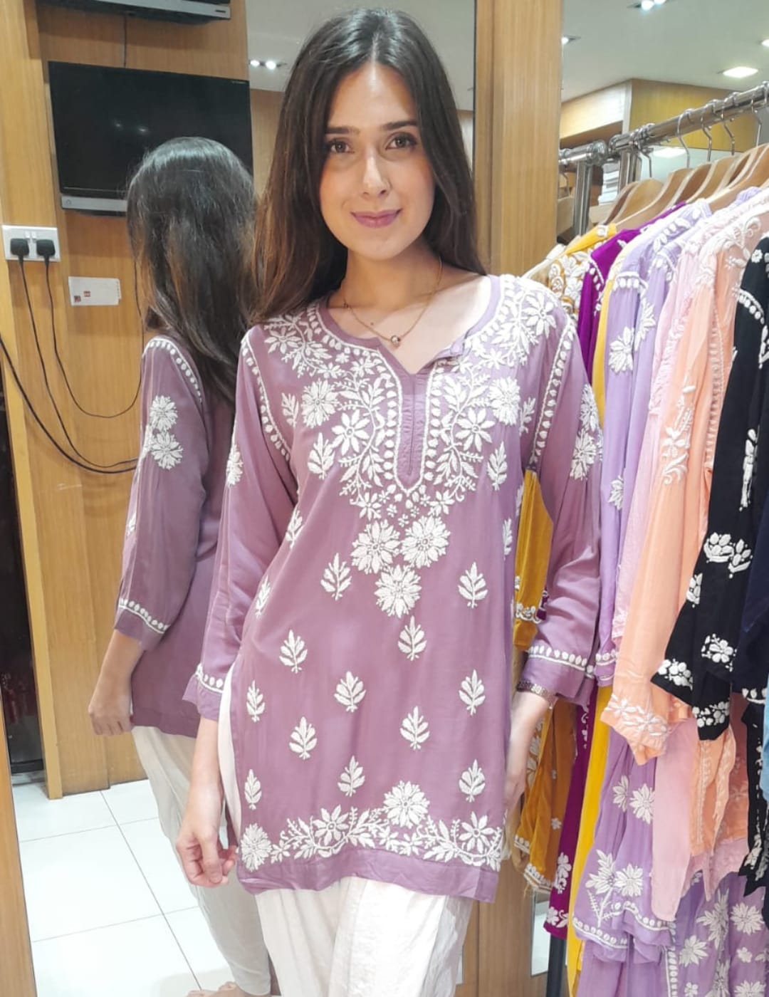 Lilac Modal Short Kurti