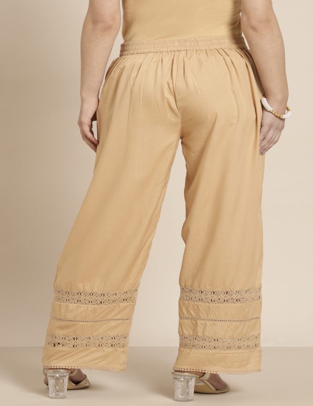 Golden Beige Palazzo Pant