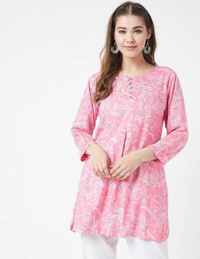 Pink Short Kurti