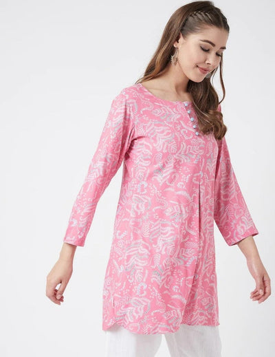 Pink Short Kurti