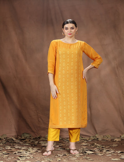 Yellow Long Kurti