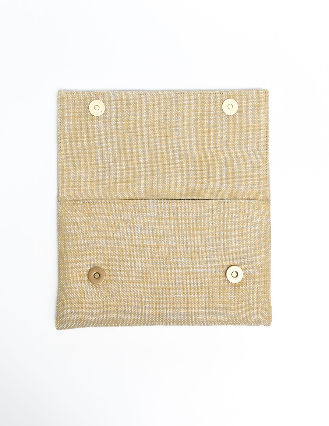 Beige Jute clutch