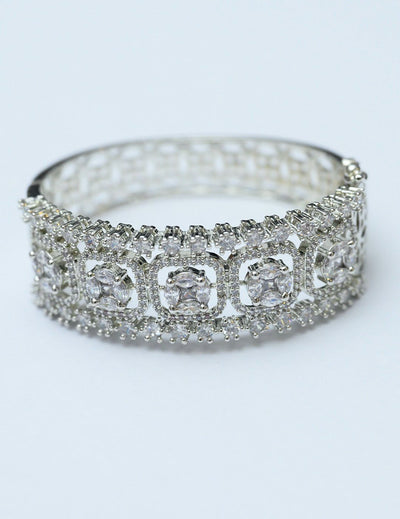 Jinders Silver Diamond Bangle.