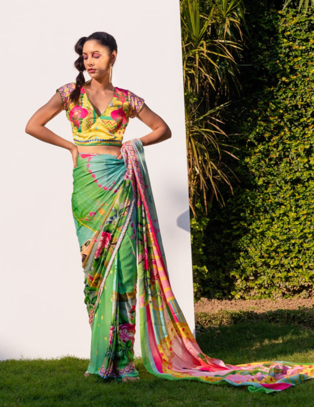 Poo Bani Parvati singpaore saree