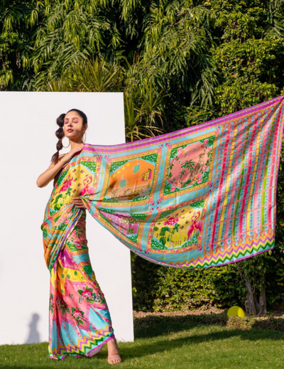 Palat kaftan saree