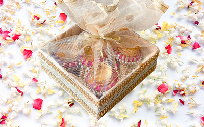 buy Peach Prayer / Pooja Thali